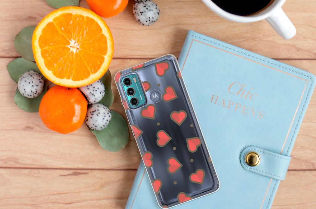 Motorola Moto G60 TPU bumper Hearts B2C Telecom