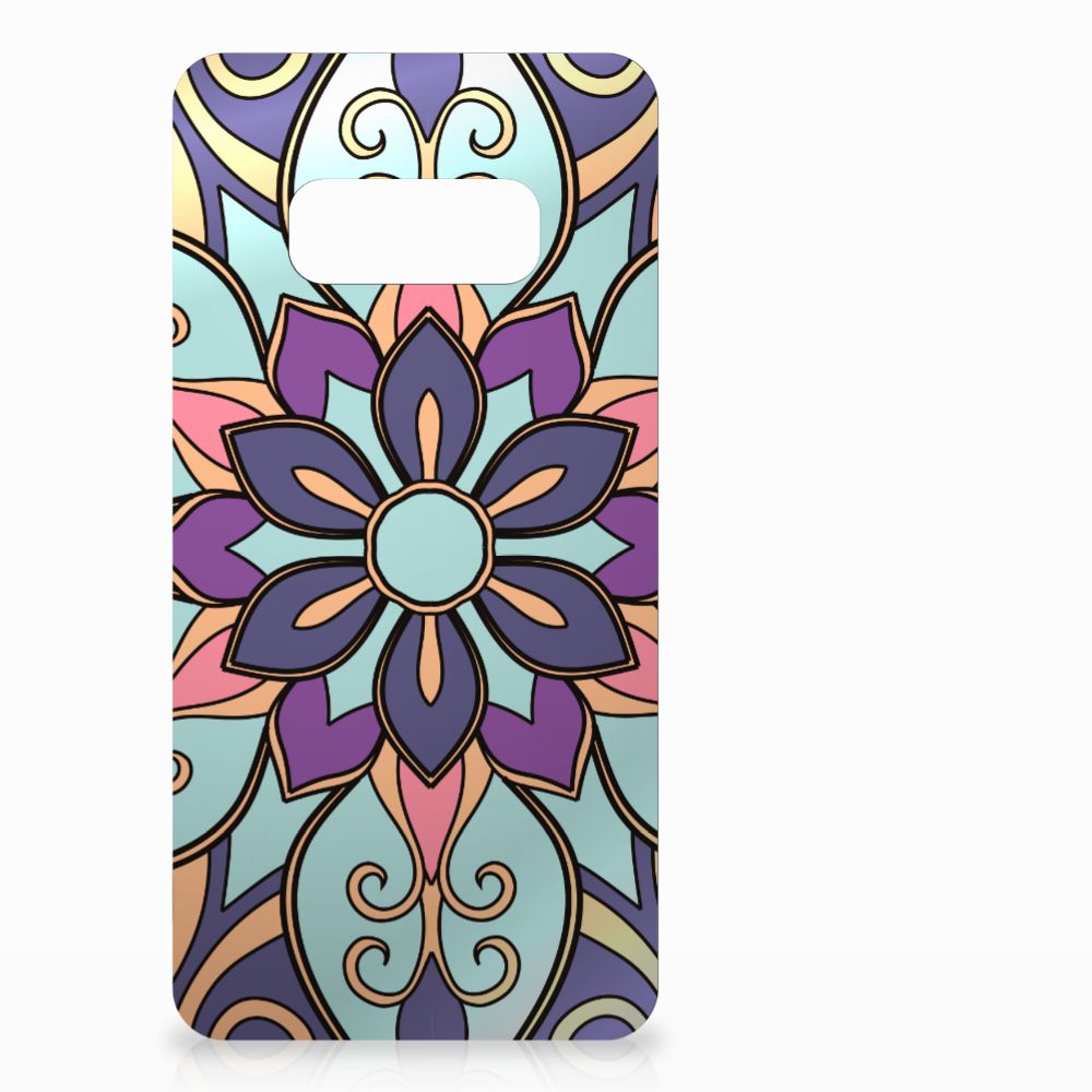 Samsung Galaxy S10e TPU Case Purple Flower