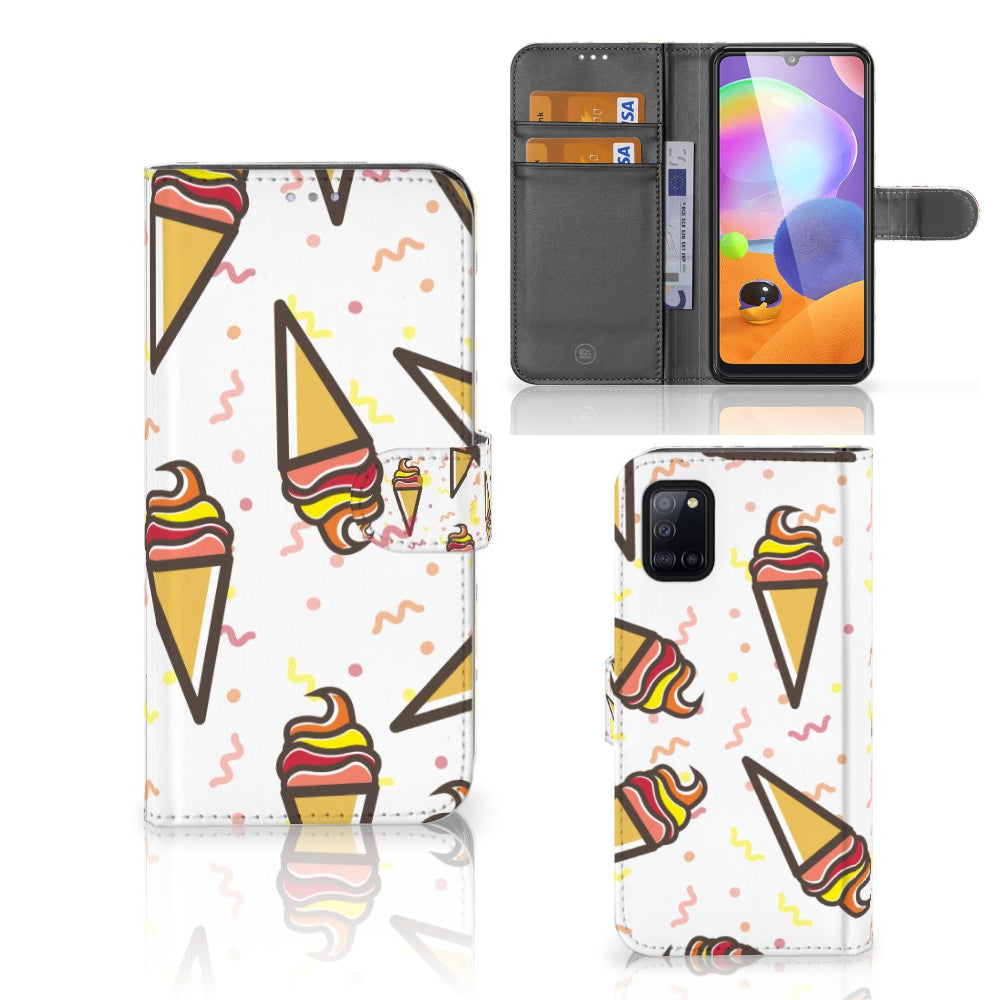 Samsung Galaxy A31 Book Cover Icecream