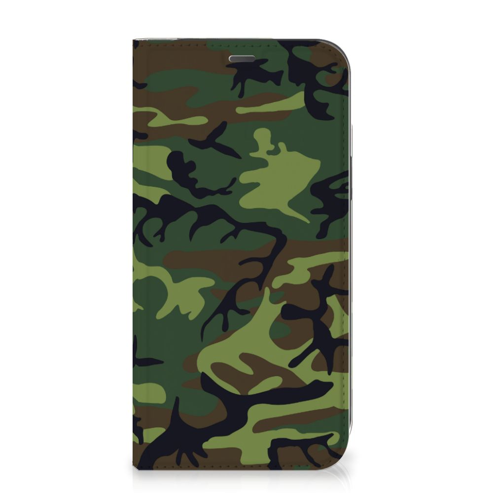 iPhone 12 Pro Max Hoesje met Magneet Army Dark - B2C Telecom