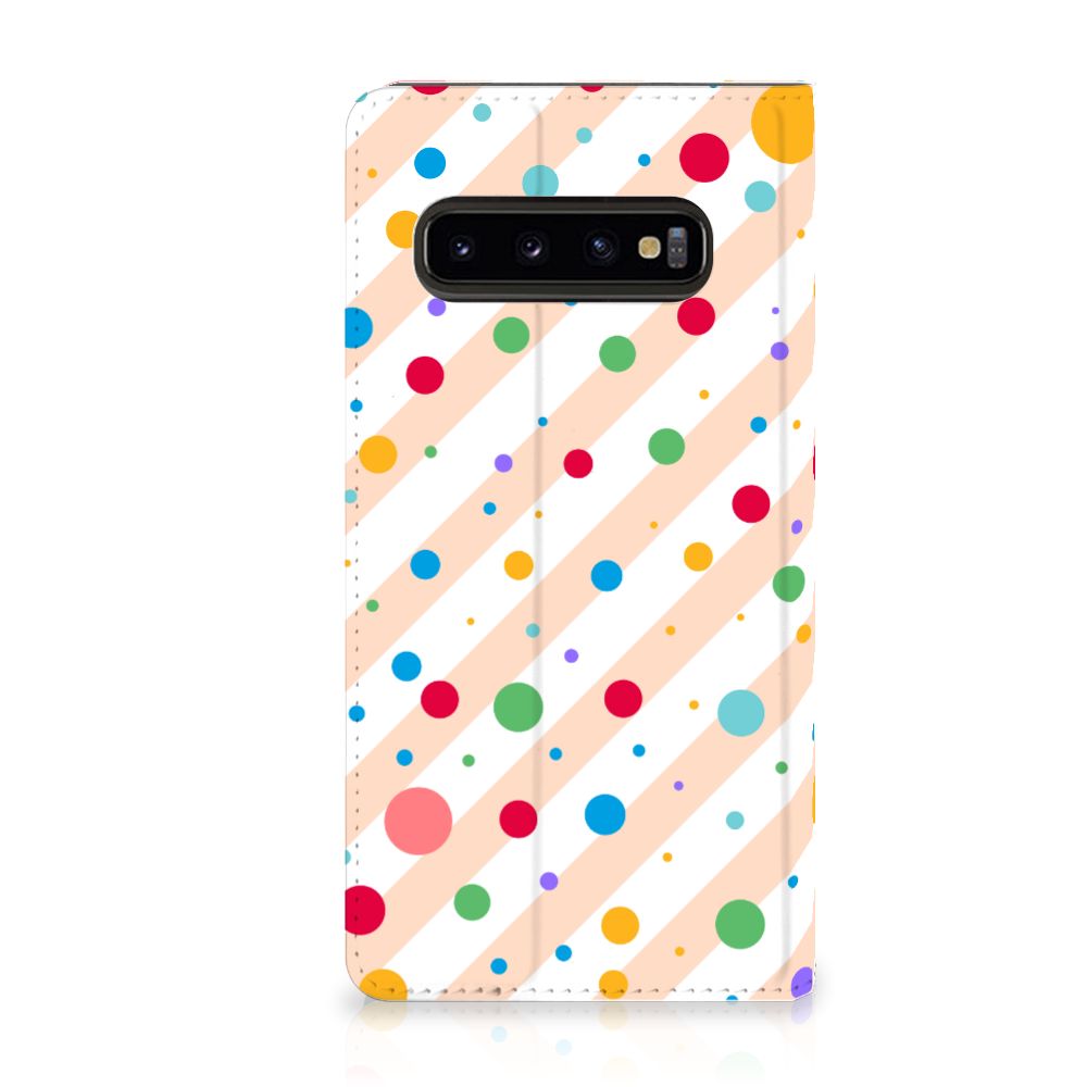 Samsung Galaxy S10 Hoesje met Magneet Dots