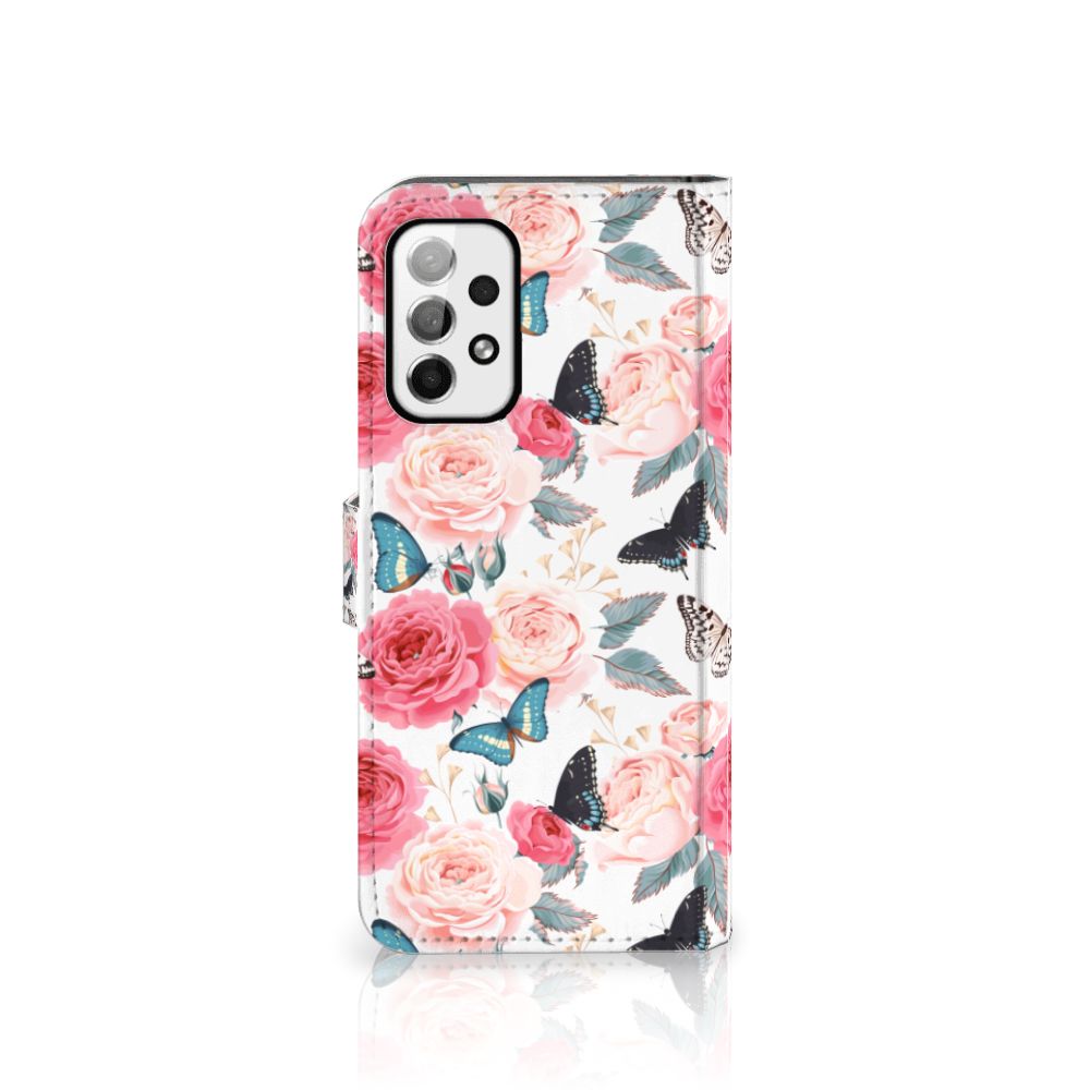 Samsung Galaxy A73 5G Hoesje Butterfly Roses