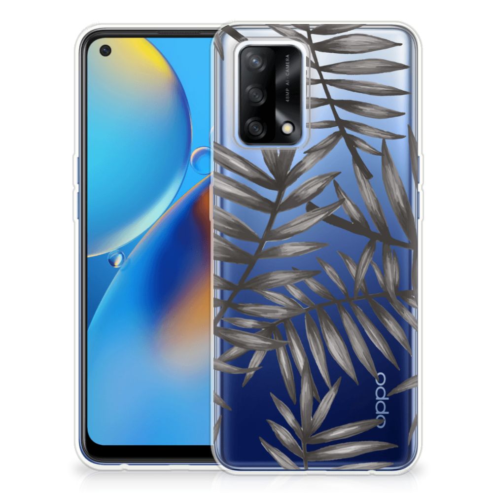 OPPO A74 4G TPU Case Leaves Grey B2C Telecom