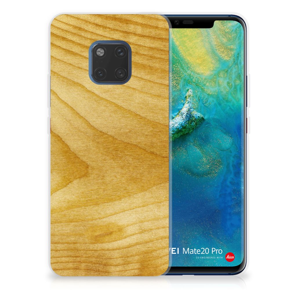 Huawei Mate 20 Pro Bumper Hoesje Licht Hout