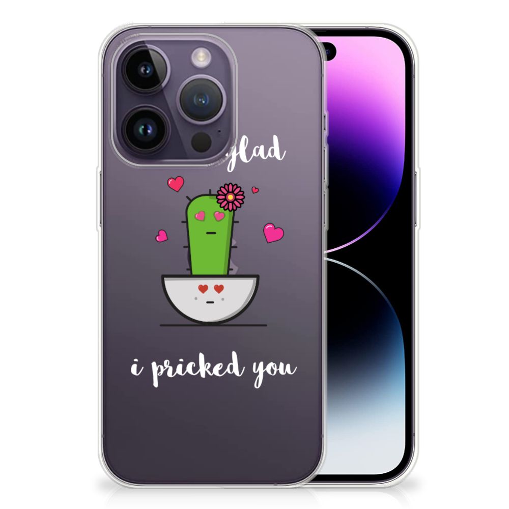 Apple iPhone 14 Pro Telefoonhoesje met Naam Cactus Glad B2C Telecom