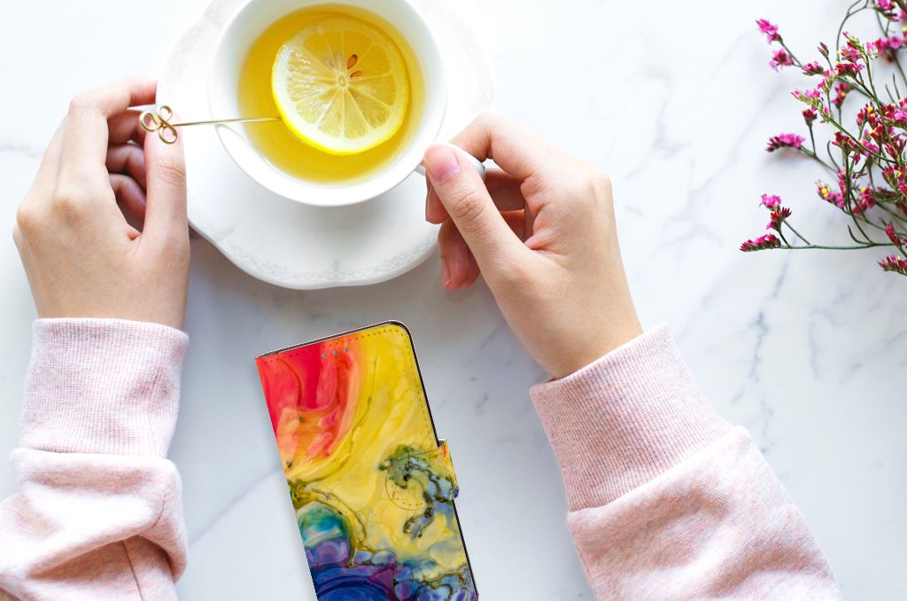 Hoesje Motorola Edge 30 Neo Watercolor Dark