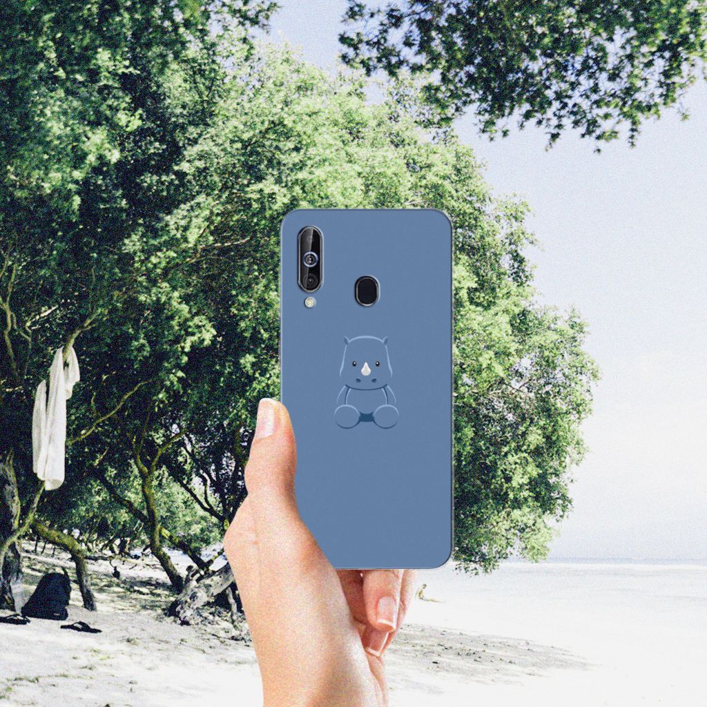 Samsung Galaxy A60 Telefoonhoesje met Naam Baby Rhino