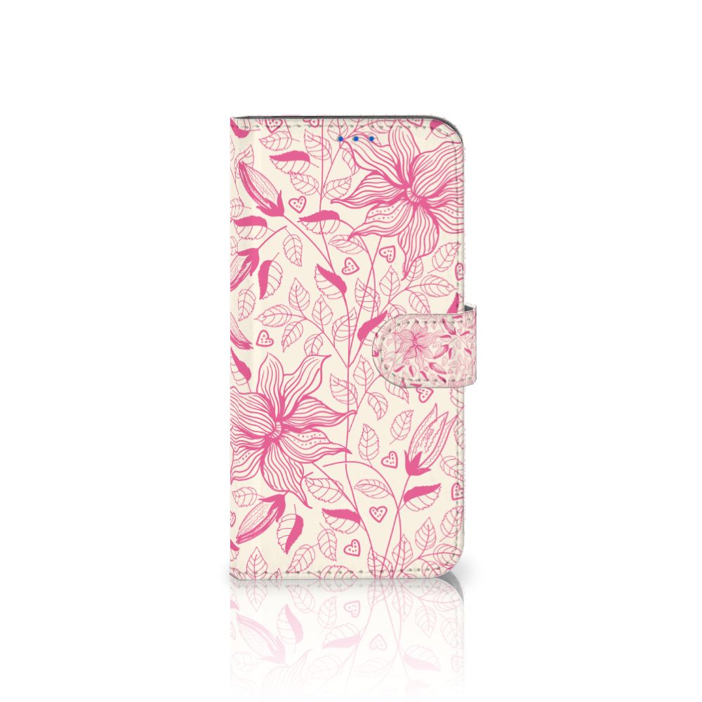 OPPO Reno6 5G Hoesje Pink Flowers