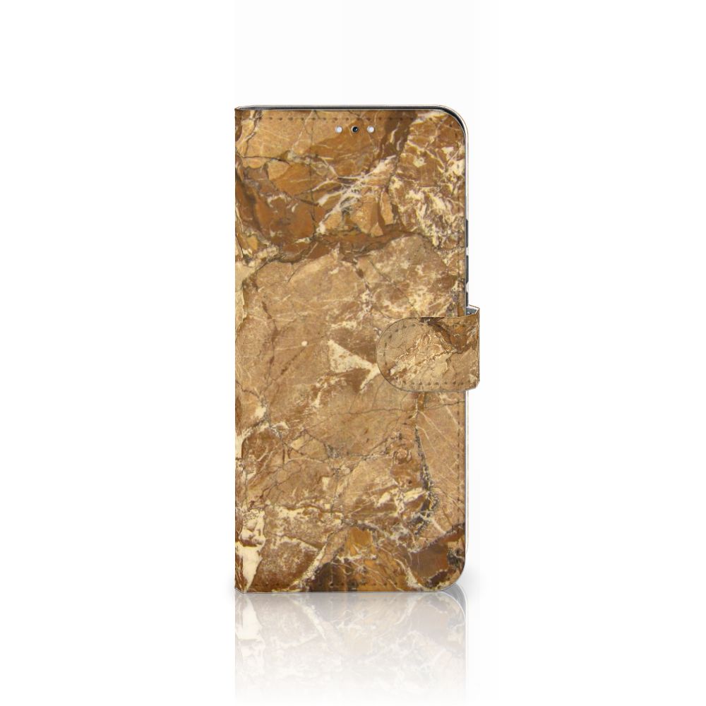 Samsung Galaxy S22 Plus Bookcase Marmer Creme met luxe marmerdesign en sterke bescherming.