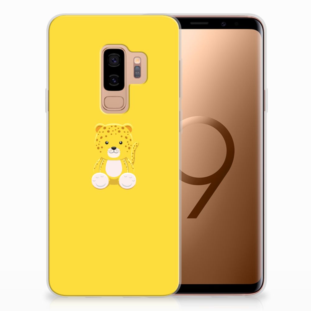 Samsung Galaxy S9 Plus Telefoonhoesje met Naam Baby Leopard