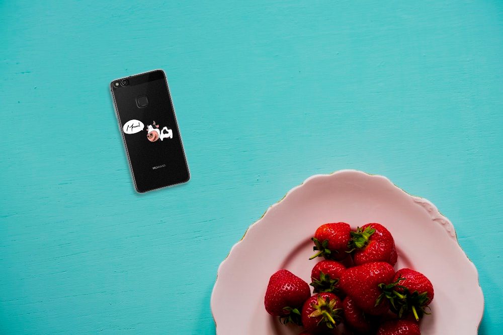 Huawei P10 Lite Telefoonhoesje met Naam Cow