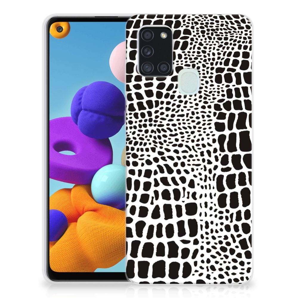 Samsung Galaxy A21s TPU Hoesje Slangenprint