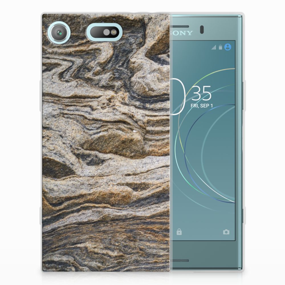 Sony Xperia XZ1 Compact TPU Siliconen Hoesje Steen