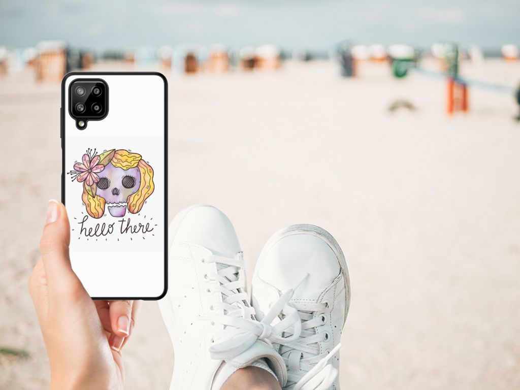 Telefoonhoesje Samsung Galaxy A12 Boho Skull B2C Telecom