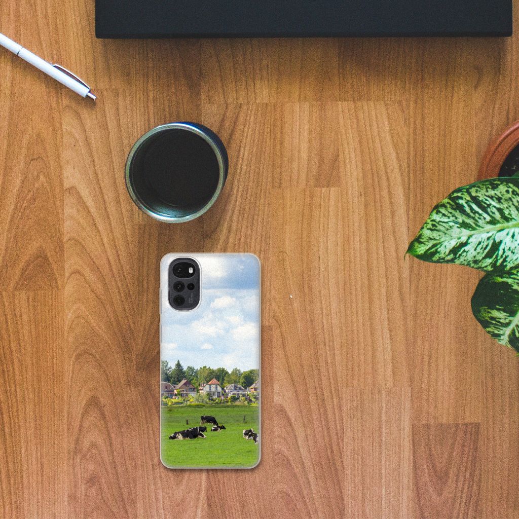 Motorola Moto G22 TPU Hoesje Koeien B2C Telecom