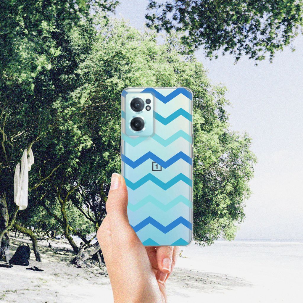 OnePlus Nord CE 2 5G TPU bumper Zigzag Blauw B2C Telecom