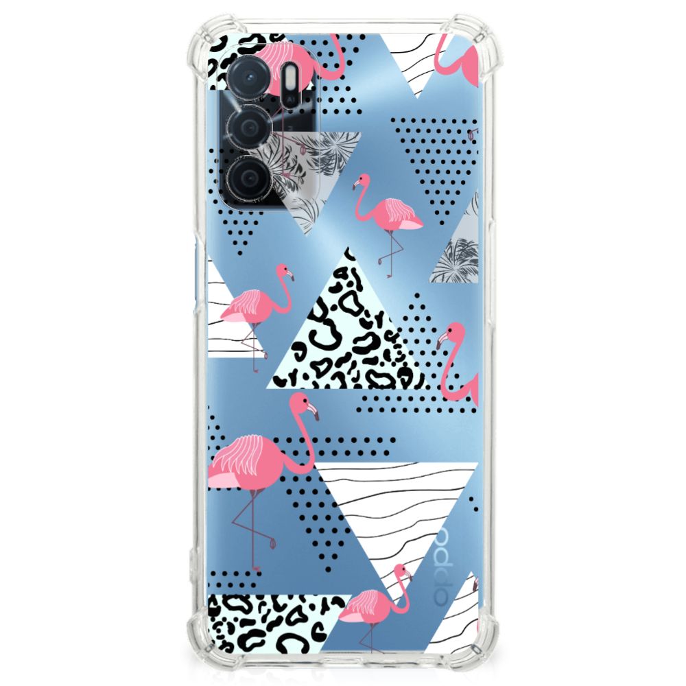 OPPO A16 | A16s | A54s Case Anti-shock Flamingo Triangle