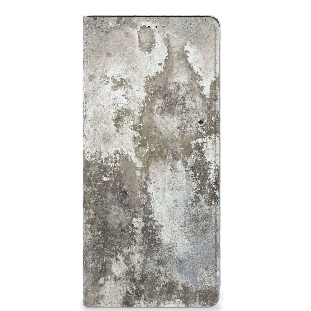 Samsung Galaxy A22 5G Standcase Beton Print - B2C Telecom