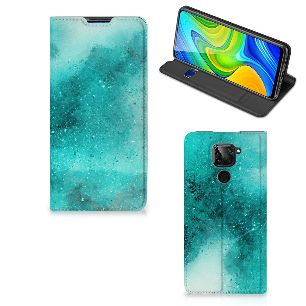 Bookcase Xiaomi Redmi Note 9 Painting Blue