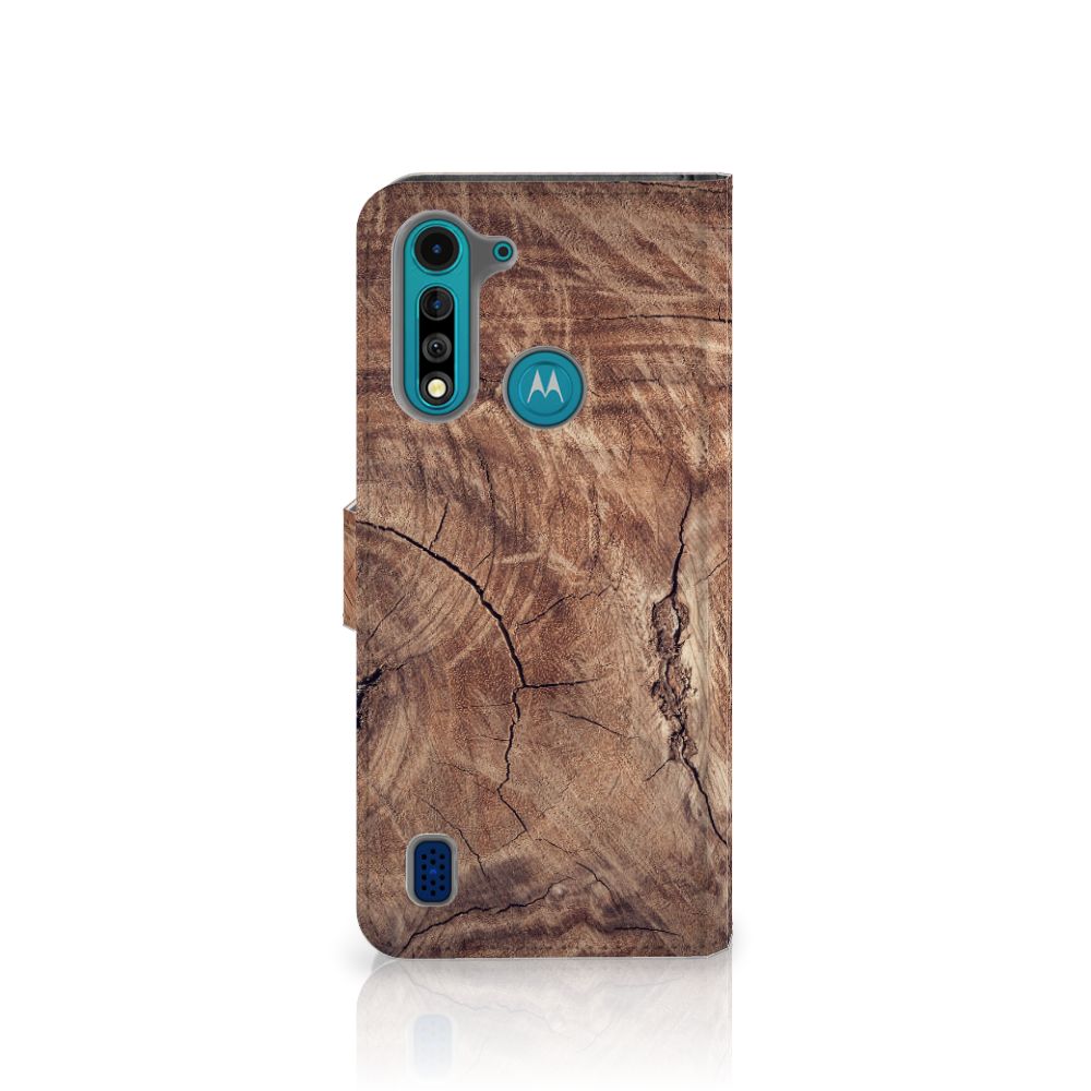 Motorola G8 Power Lite Book Style Case Tree Trunk