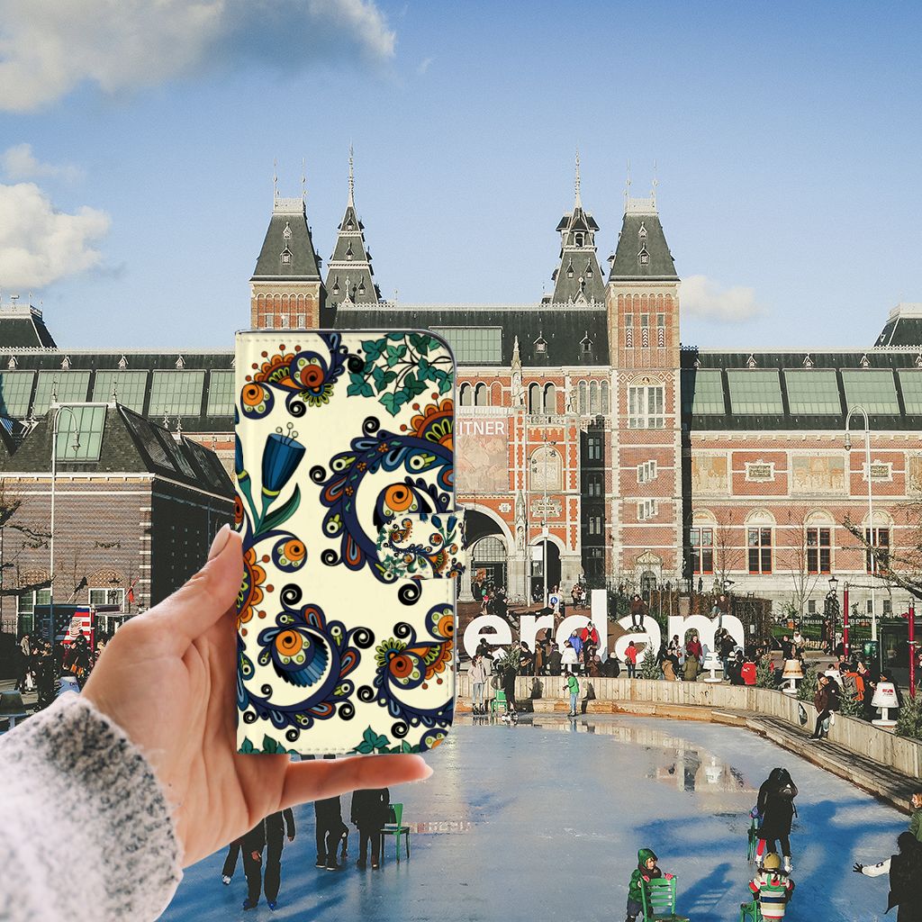 Wallet Case iPhone 13 Pro Max Barok Flower