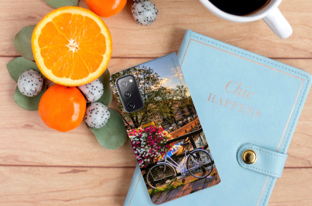 Samsung Galaxy S20 FE Book Cover Amsterdamse Grachten - B2C Telecom