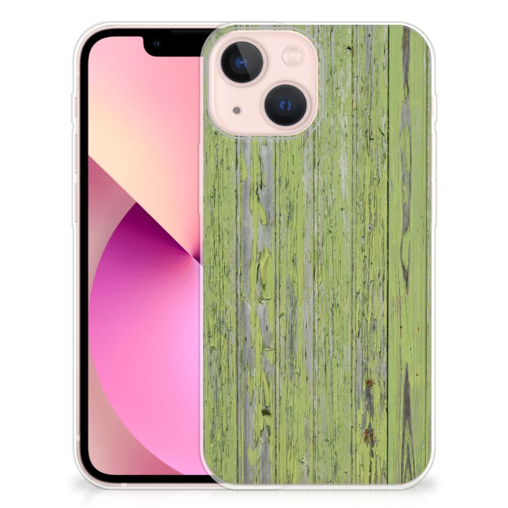 iPhone 13 mini Bumper Hoesje Green Wood