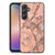 Samsung Galaxy A54 Marmeren Print Telefoonhoesje Marmer Oranje