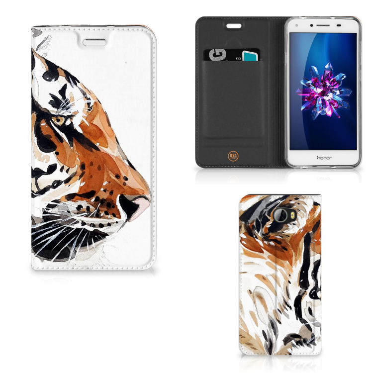 Bookcase Huawei Y5 2 | Y6 Compact Watercolor Tiger