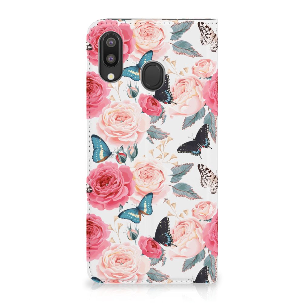 Samsung Galaxy M20 Smart Cover Butterfly Roses