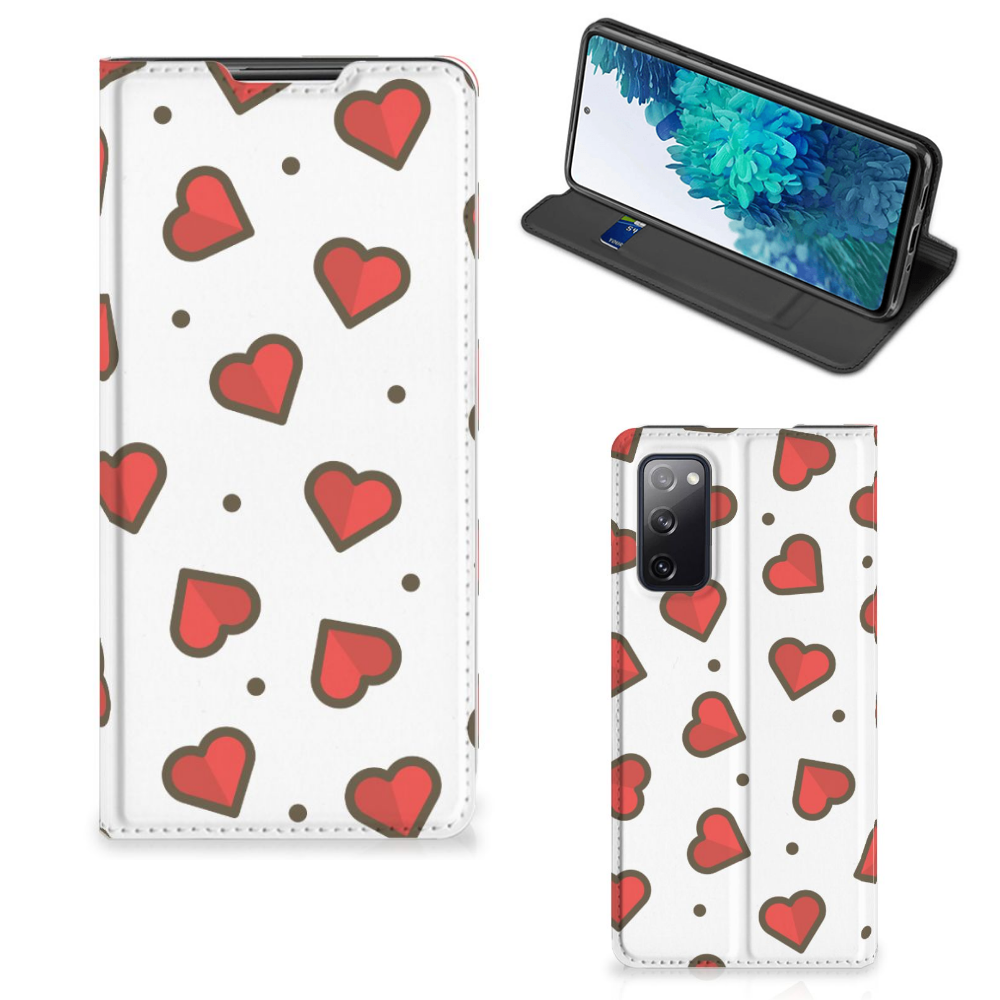Samsung Galaxy S20 FE Hoesje met Magneet Hearts - B2C Telecom