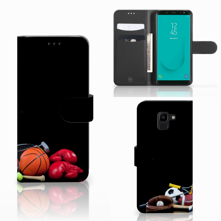 Samsung Galaxy J6 2018 Wallet Case met Pasjes Sports