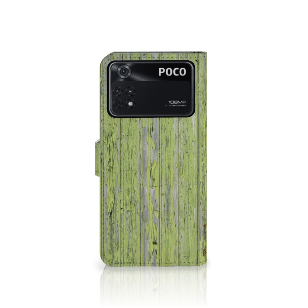 Xiaomi Poco X4 Pro 5G Book Style Case Green Wood
