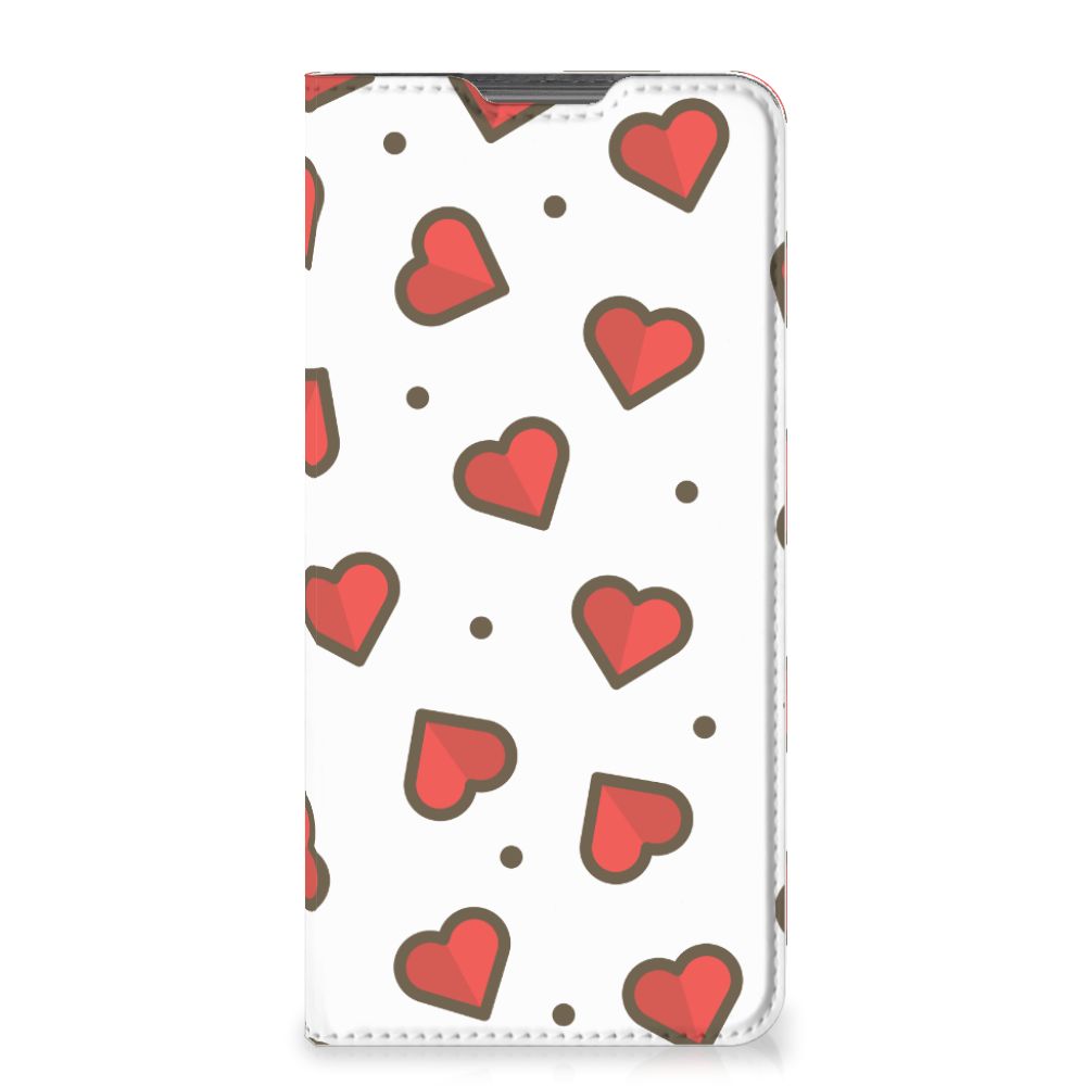 Motorola Moto G52 | Moto G82 Hoesje met Magneet Hearts - B2C Telecom