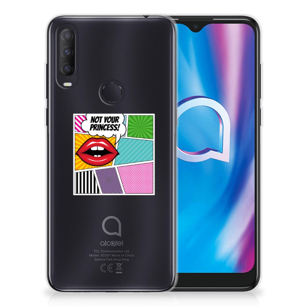 Alcatel 1S (2020) Silicone Back Cover Popart Princess