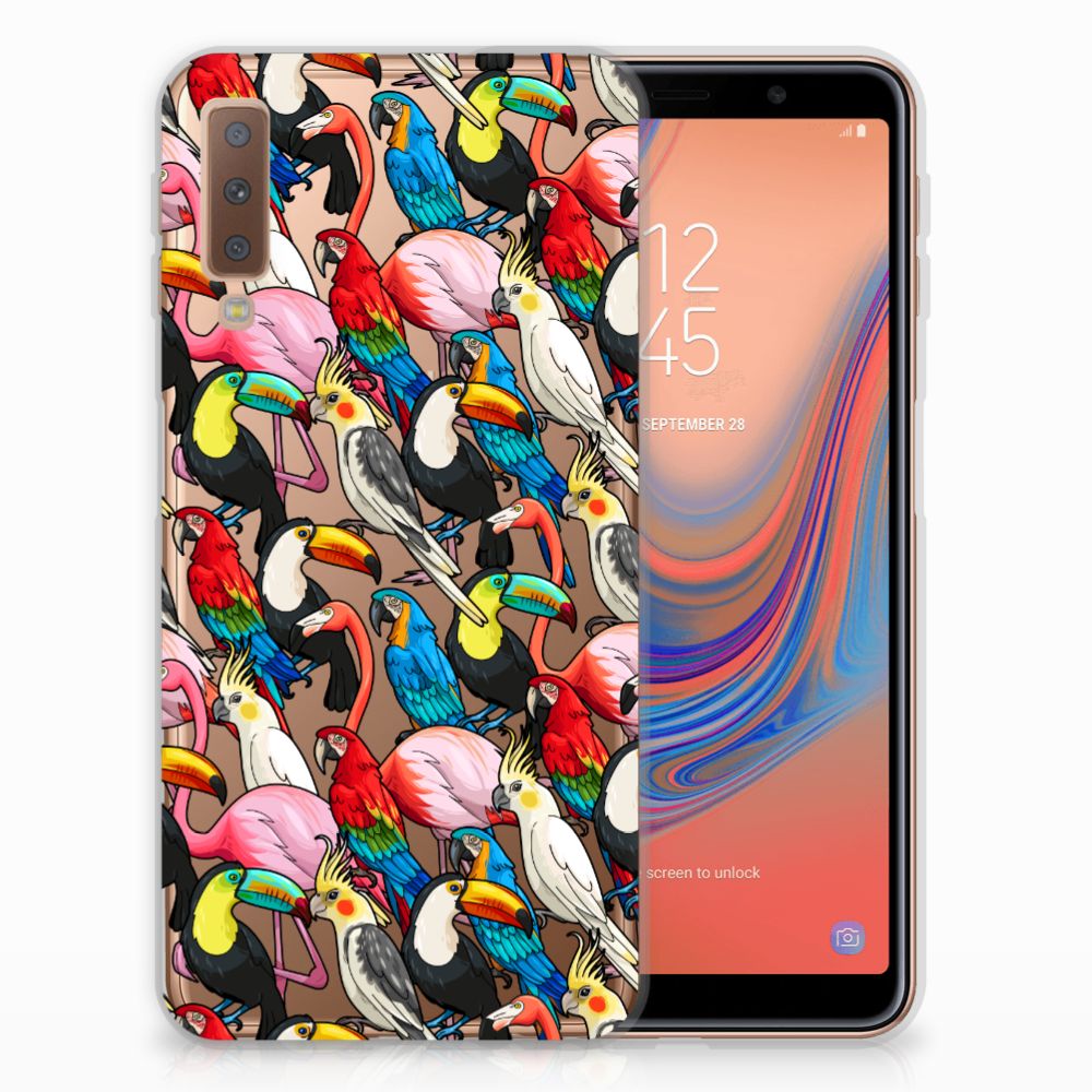 Samsung Galaxy A7 (2018) TPU Hoesje Birds