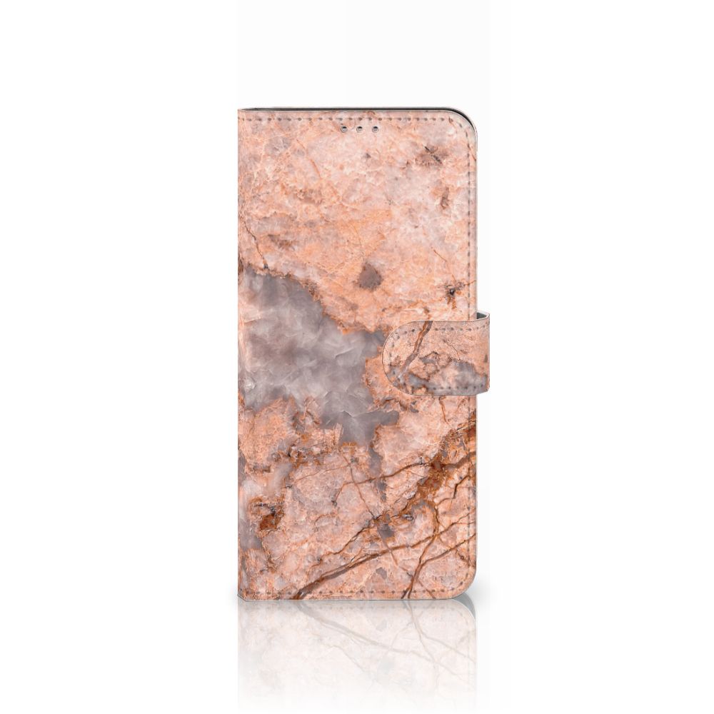 Motorola Moto G60 Bookcase Marmer Oranje