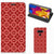 LG V40 Thinq Hoesje met Magneet Batik Rood