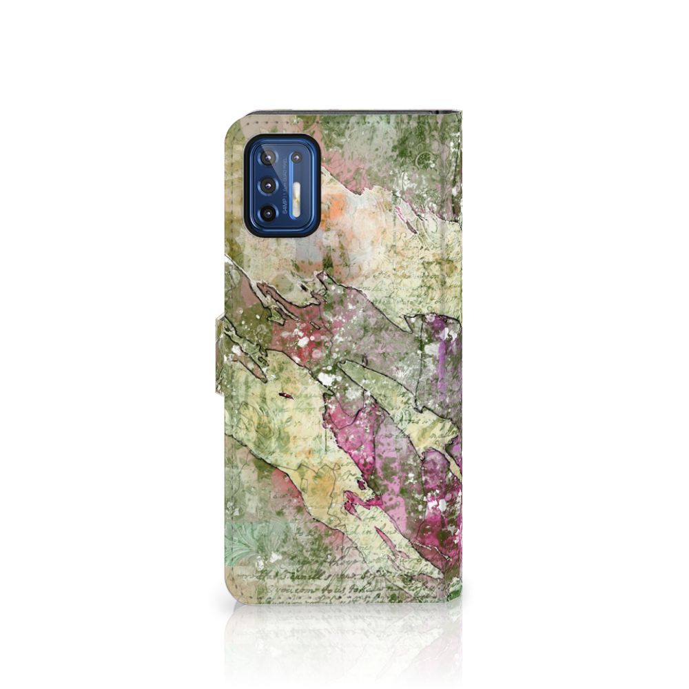 Hoesje Motorola Moto G9 Plus Letter Painting