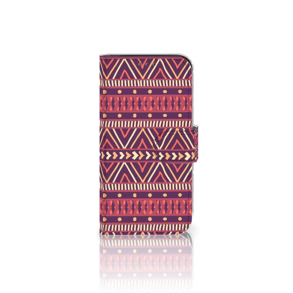 Apple iPhone 12 Mini Telefoon Hoesje Aztec Paars