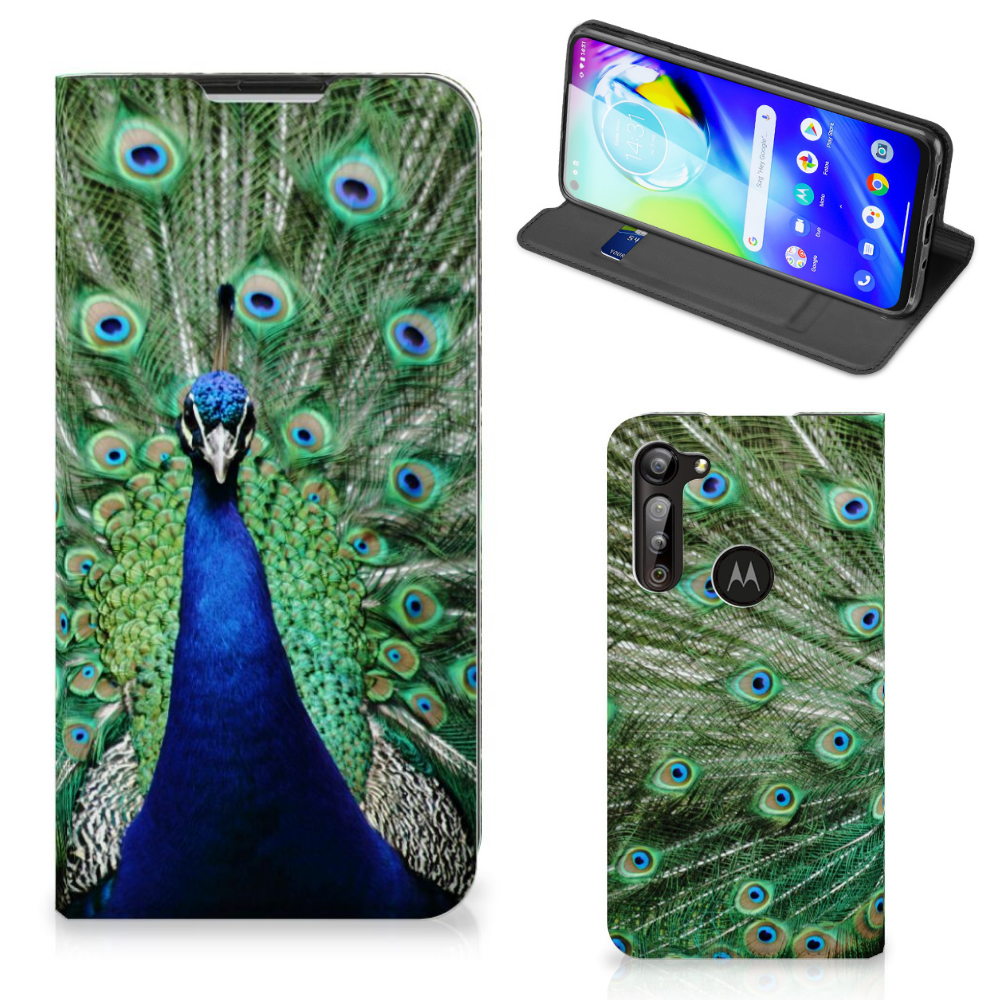 Motorola Moto G8 Power Hoesje maken Pauw - B2C Telecom