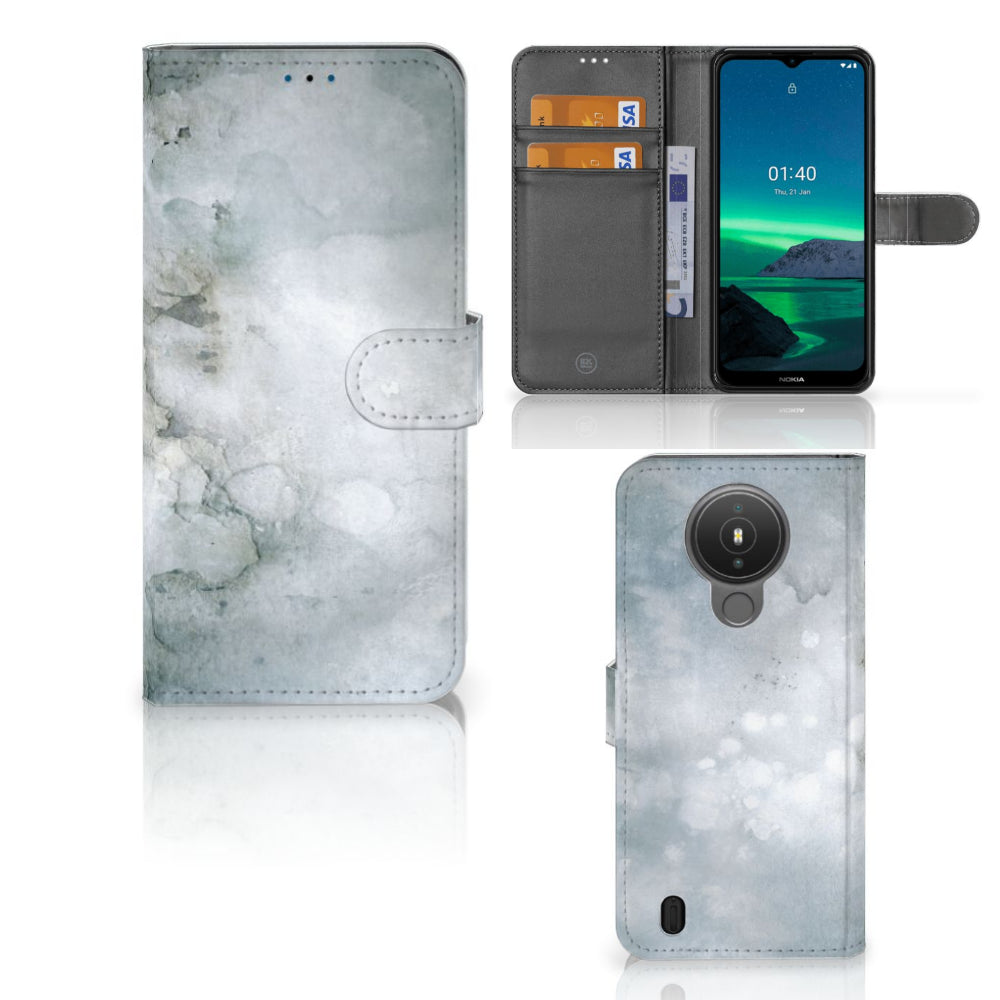 Hoesje Nokia 1.4 Painting Grey