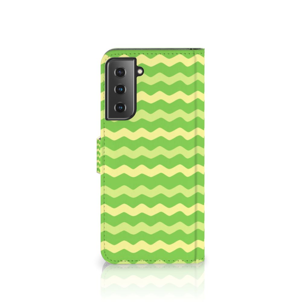 Samsung Galaxy S21 Plus Telefoon Hoesje Waves Green