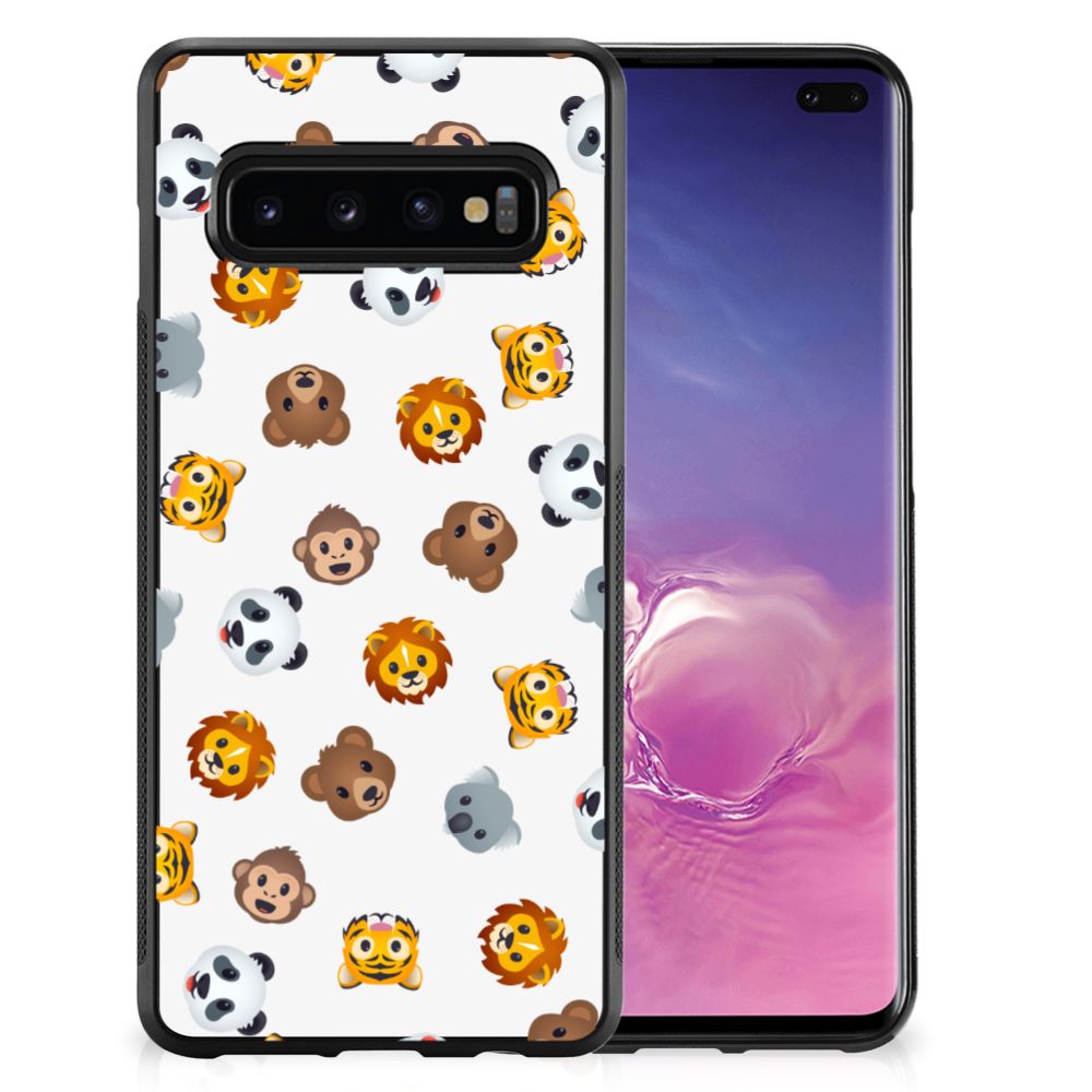 Bumper Case voor Samsung Galaxy S10+ Dieren Emojis