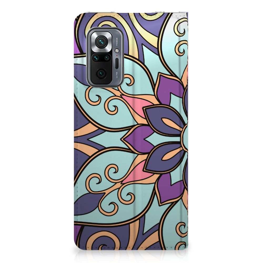 Xiaomi Redmi Note 10 Pro Smart Cover Purple Flower - B2C Telecom