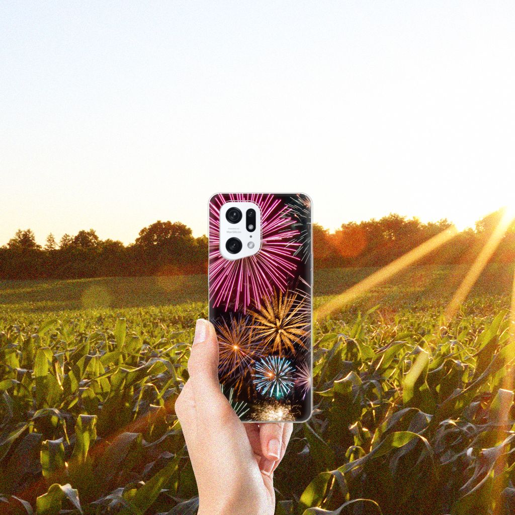 OPPO Find X5 Pro Silicone Back Cover Vuurwerk