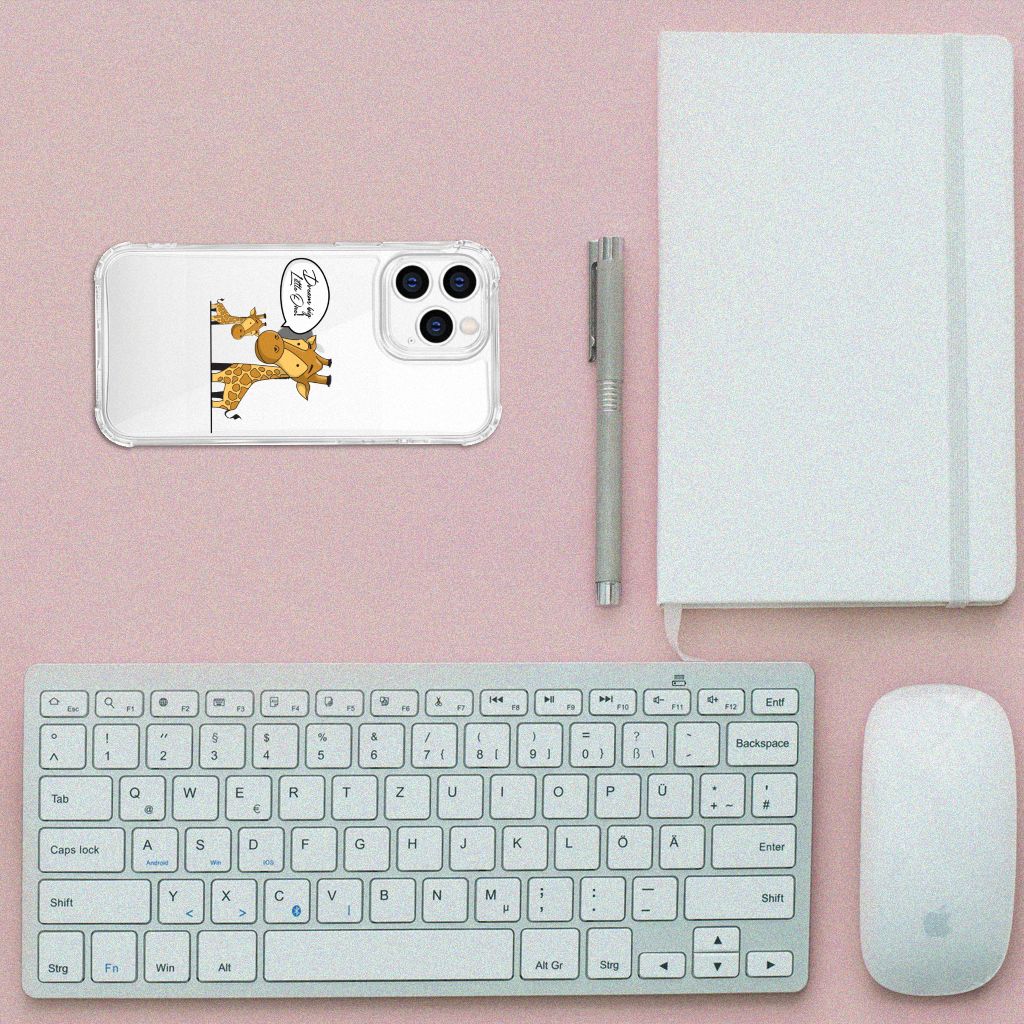 iPhone 14 Pro Stevig Bumper Hoesje Giraffe B2C Telecom