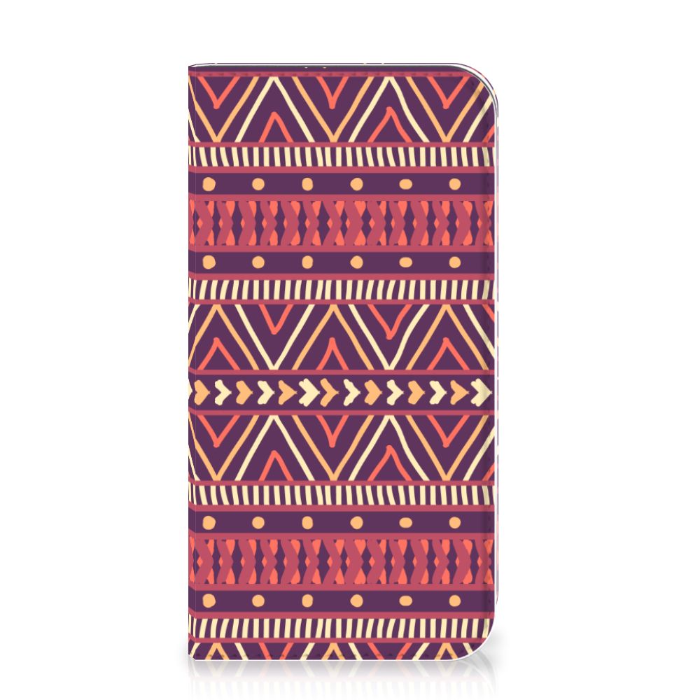 Apple iPhone 11 Pro Hoesje met Magneet Aztec Paars