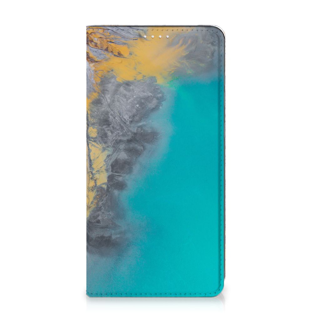 Samsung Galaxy S20 FE Standcase Marble Blue Gold