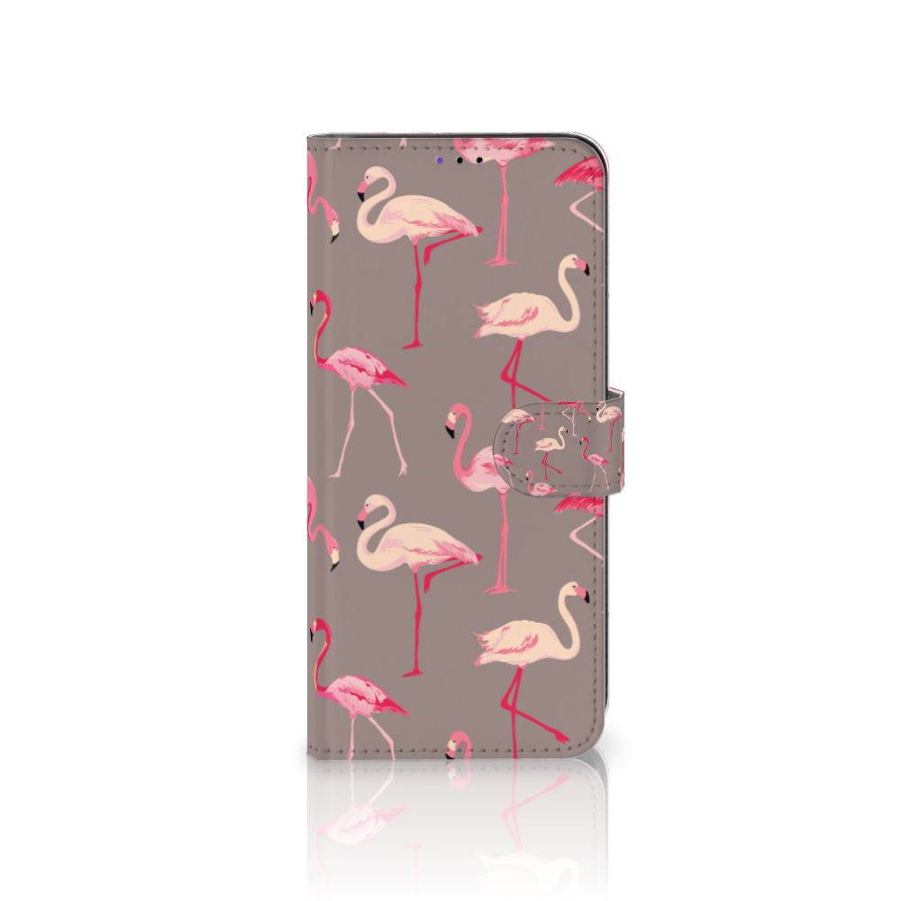 Samsung Galaxy A22 5G Telefoonhoesje met Pasjes Flamingo